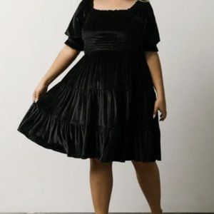 2/$20 Baltic Born Bliss Smocked Velvet Dress 3X